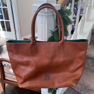 Dooney and Bourke Florentine Leather Medium Russel Tote in Natural Leather